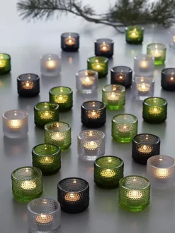 Outlet Iittala Kastehelmi candleholder, clear Transparent