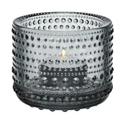 Tea Light Holders, Lanterns & Candle Dishes^Iittala Kastehelmi candleholder, Grey