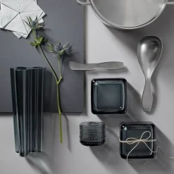 Tea Light Holders, Lanterns & Candle Dishes^Iittala Kastehelmi candleholder, Grey