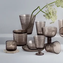 Tea Light Holders, Lanterns & Candle Dishes^Iittala Kastehelmi candleholder, linen Beige