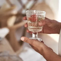 Online Iittala Kastehelmi drinking glass with stem 26 cl 2-pack, Clear Transparent