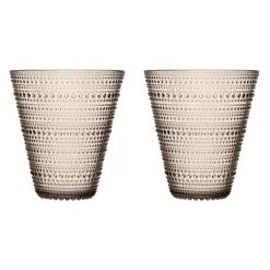 Drinking Glasses & Tumblers^Iittala Kastehelmi glass 30 cl 2-pack, linen Beige