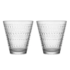 Drinking Glasses & Tumblers^Iittala Kastehelmi glass 30 cl 2-pack, clear Transparent