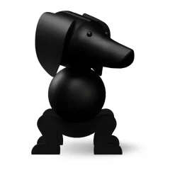 Wooden Figures^Kay Bojesen Denmark Kay Bojesen dog 28.5 cm, Dark stained oak Black