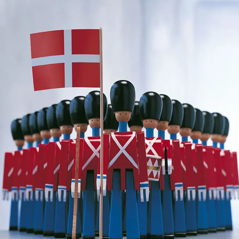 Clearance Kay Bojesen Denmark Kay Bojesen drummer, red-blue Brown