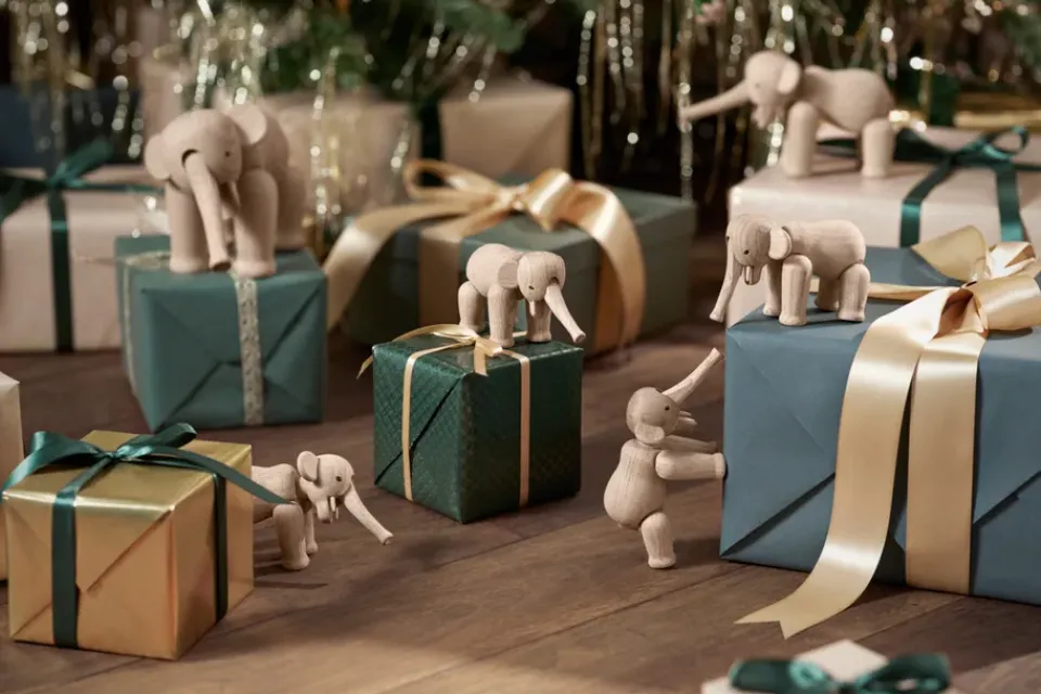 Wooden Figures^Kay Bojesen Denmark Kay Bojesen elephant Liliput, Oak Beige