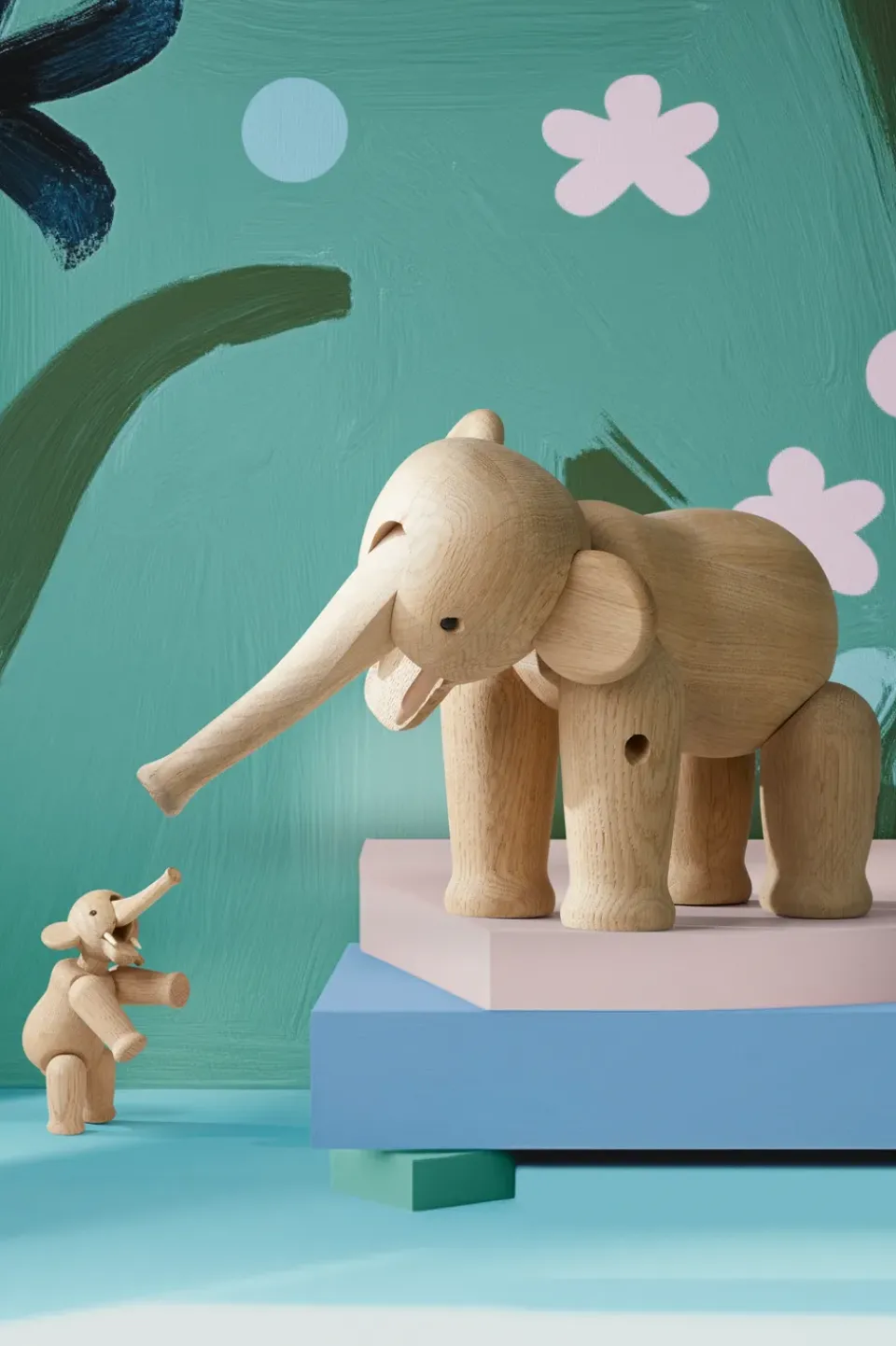Wooden Figures^Kay Bojesen Denmark Kay Bojesen elephant Liliput, Oak Beige