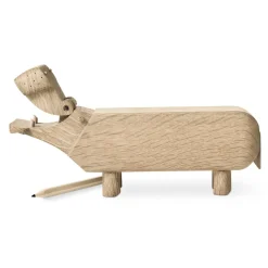Wooden Figures^Kay Bojesen Denmark Kay Bojesen hippo, Oak Brown