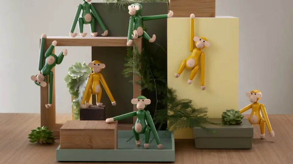 Hot Kay Bojesen Denmark Kay Bojesen mini vintage monkey, Green