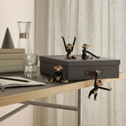Online Kay Bojesen Denmark Kay Bojesen monkey mini, Dark-stained oak Brown