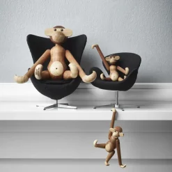 Children's Room Accessories|Children's Room Accessories^Kay Bojesen Denmark Kay Bojesen monkey mini, Teak-limba tree Brown