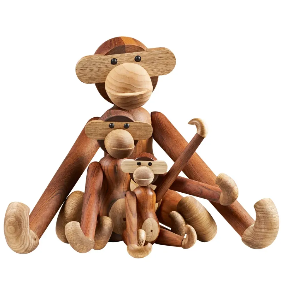 Children's Room Accessories|Children's Room Accessories^Kay Bojesen Denmark Kay Bojesen monkey mini, Teak-limba tree Brown