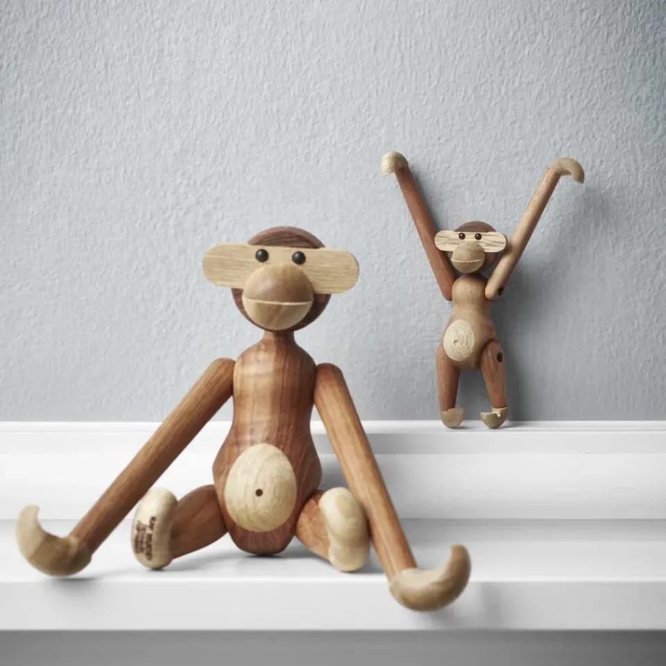 Children's Room Accessories|Children's Room Accessories^Kay Bojesen Denmark Kay Bojesen monkey mini, Teak-limba tree Brown