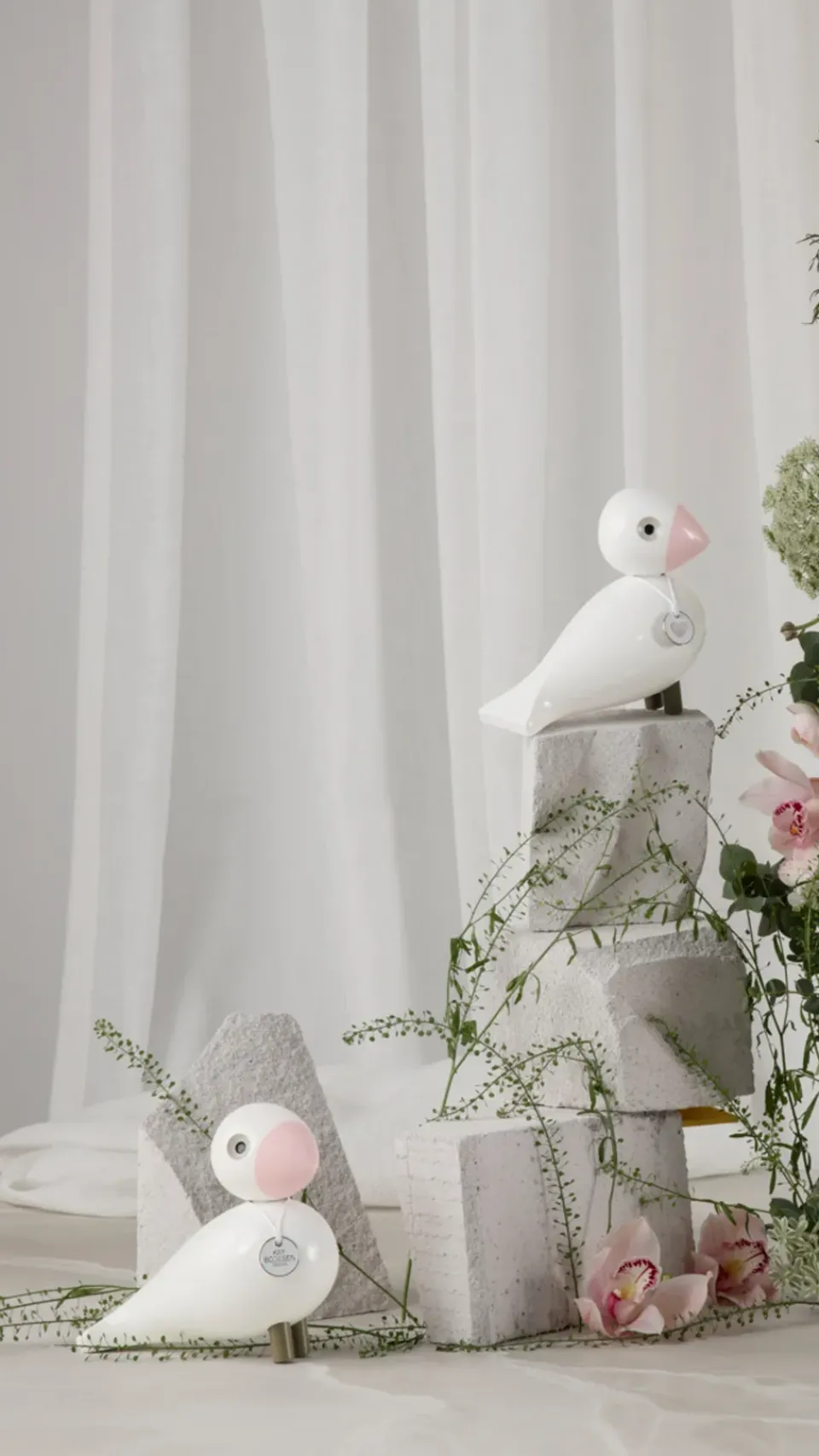 Sale Kay Bojesen Denmark Kay Bojesen song bird Love, White- Pink