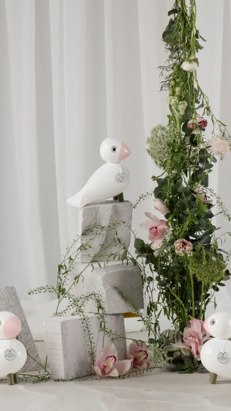 Sale Kay Bojesen Denmark Kay Bojesen song bird Love, White- Pink