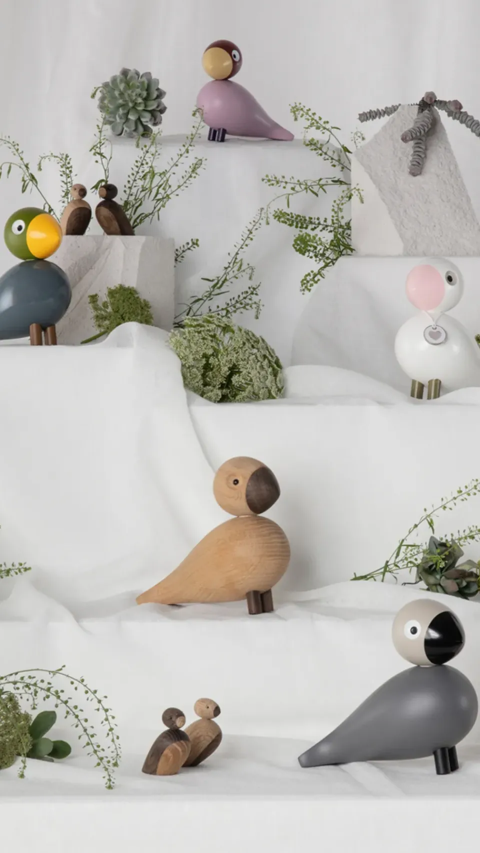Sale Kay Bojesen Denmark Kay Bojesen song bird Love, White- Pink