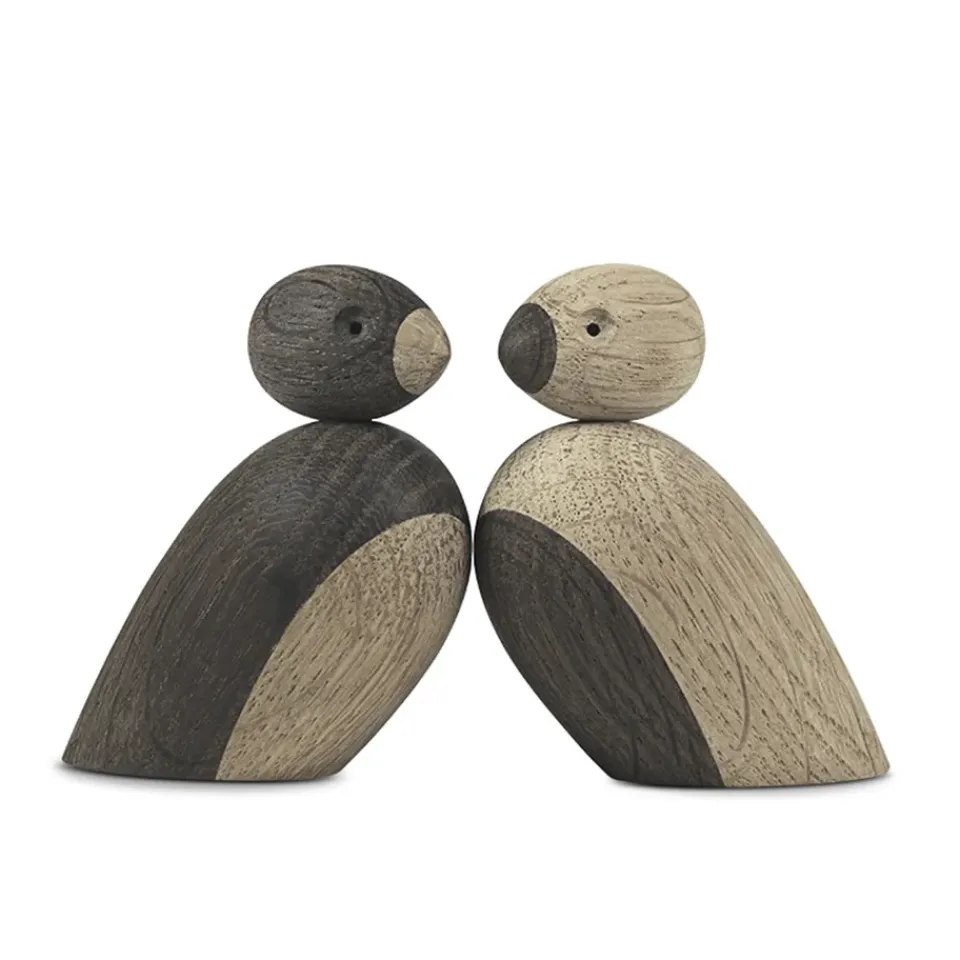 Easter Decorations|Wooden Figures^Kay Bojesen Denmark Kay Bojesen sparrows 2-pack, Oak Brown
