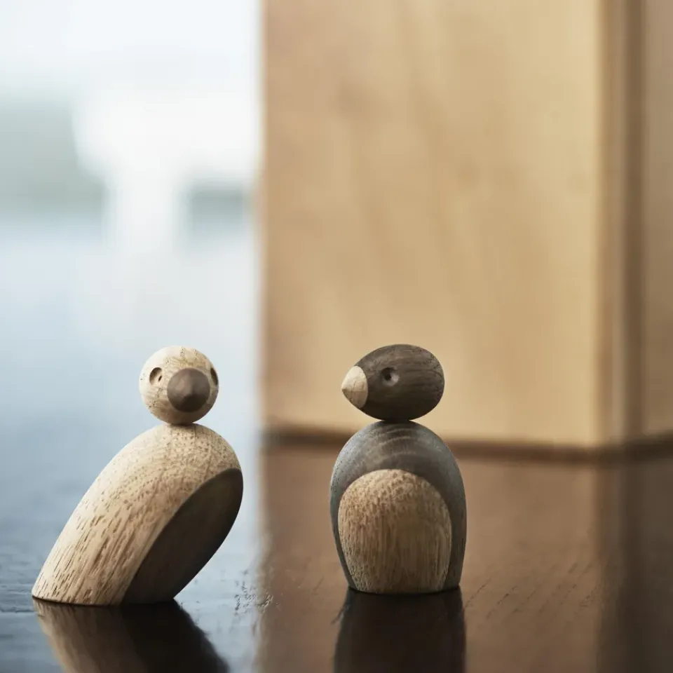 Easter Decorations|Wooden Figures^Kay Bojesen Denmark Kay Bojesen sparrows 2-pack, Oak Brown