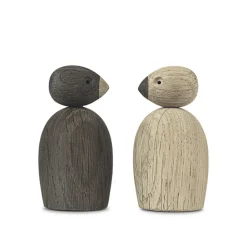 Easter Decorations|Wooden Figures^Kay Bojesen Denmark Kay Bojesen sparrows 2-pack, Oak Brown