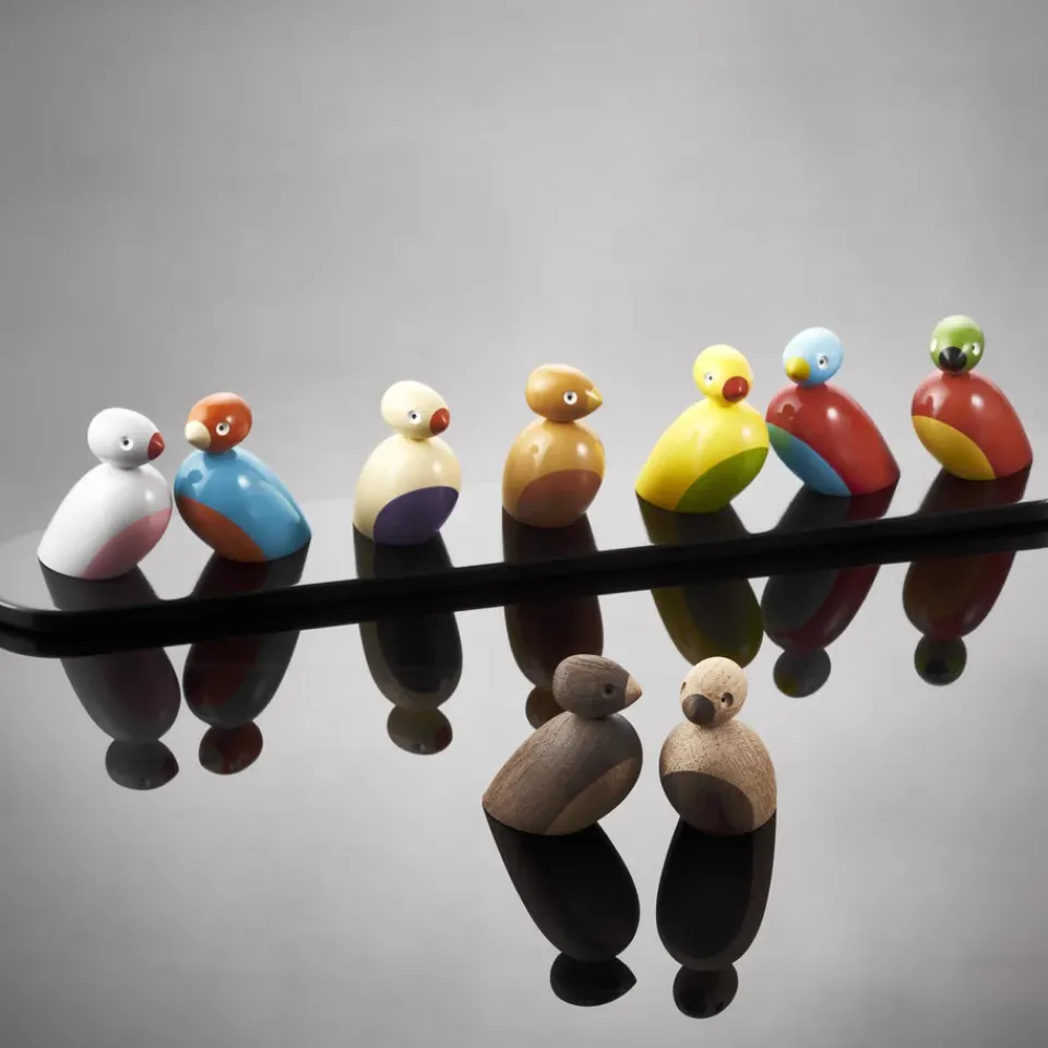 Easter Decorations|Wooden Figures^Kay Bojesen Denmark Kay Bojesen sparrows 2-pack, Oak Brown
