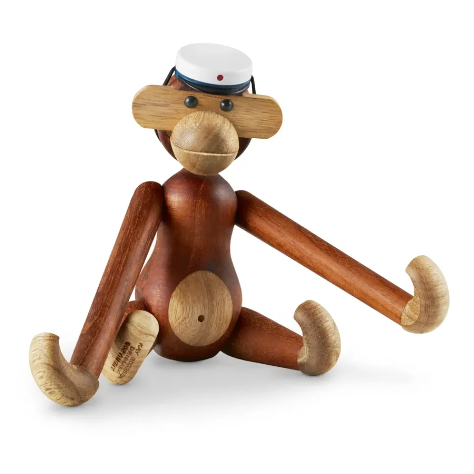 Best Kay Bojesen Denmark Kay Bojesen student cap for the small monkey, White- Blue