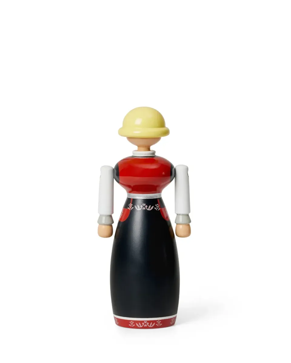Clearance Kay Bojesen Denmark Kay Bojesen woman in Norwegian folk costume, Black-red-white BlackWhiteRed