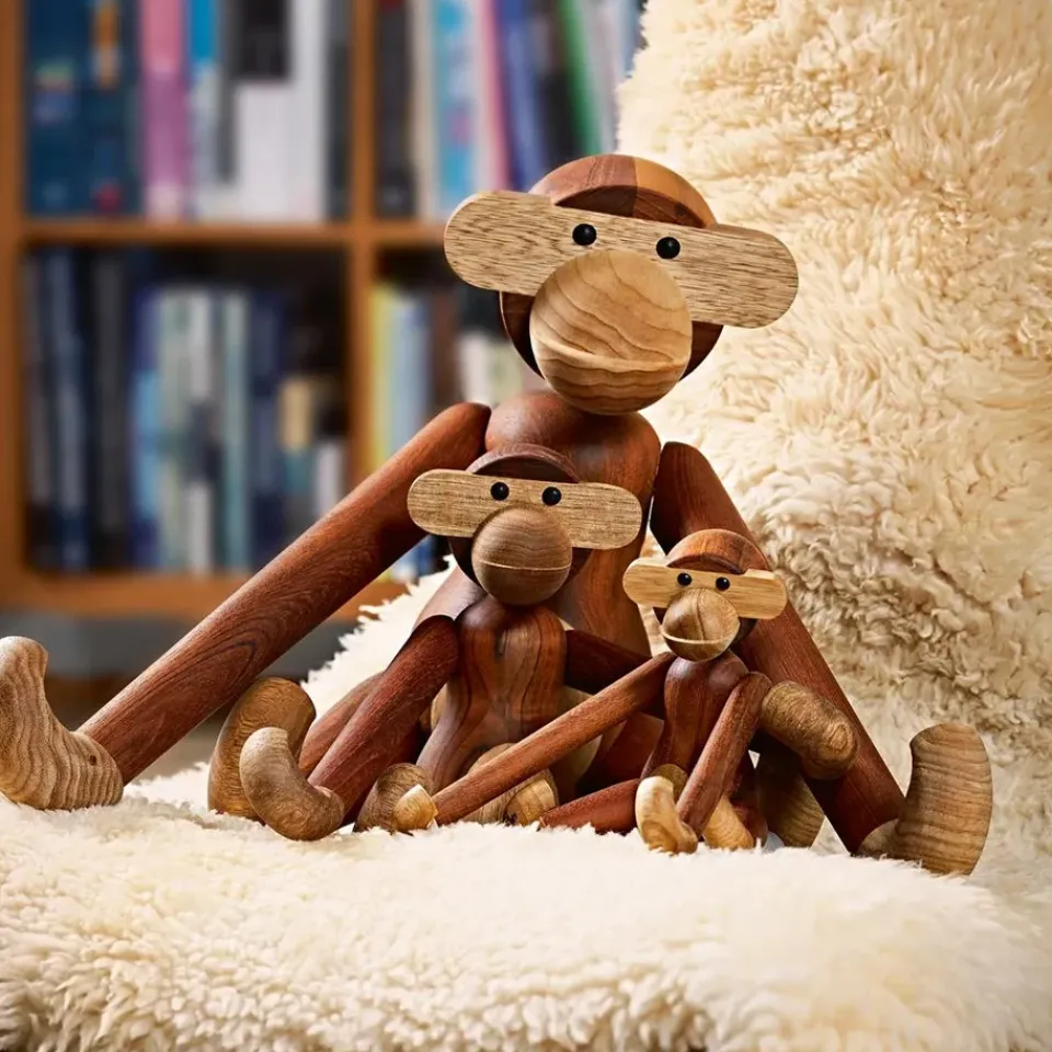 Clearance Kay Bojesen Denmark Kay Bojesen wooden monkey large, wood Brown
