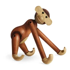 Best Kay Bojesen Denmark Kay Bojesen wooden monkey small, Teak-limba wood 20 cm Brown