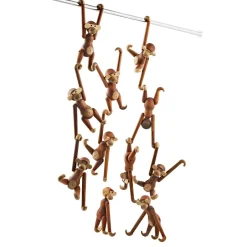 Best Kay Bojesen Denmark Kay Bojesen wooden monkey small, Teak-limba wood 20 cm Brown