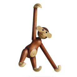 Best Kay Bojesen Denmark Kay Bojesen wooden monkey small, Teak-limba wood 20 cm Brown