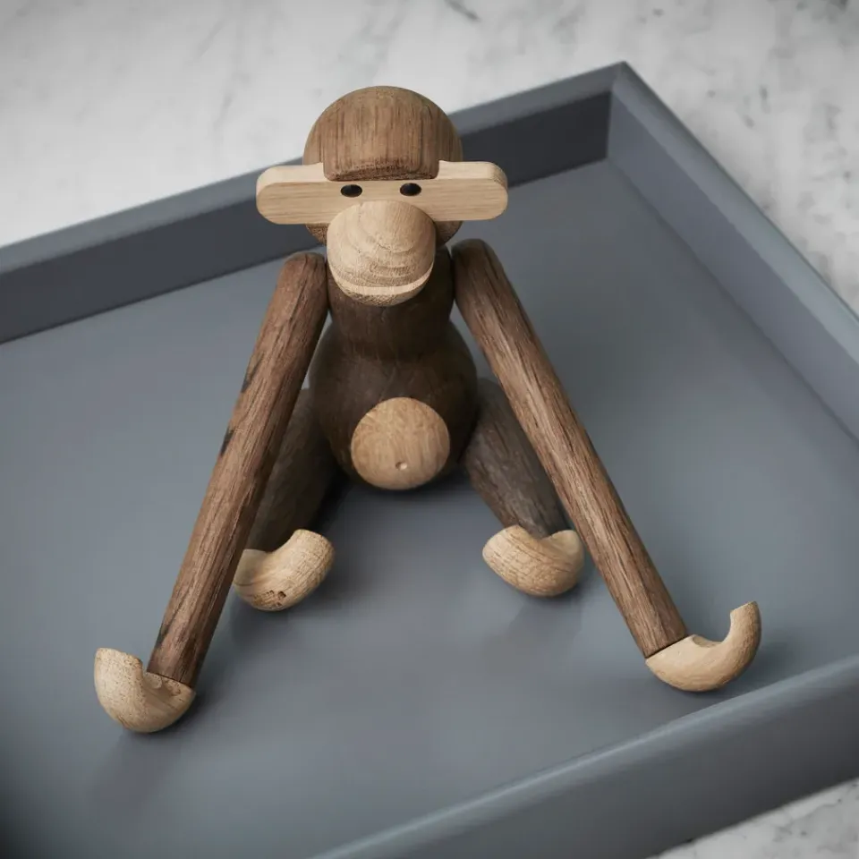 Best Kay Bojesen Denmark Kay Bojesen wooden monkey small, Oak-smoked oak Brown