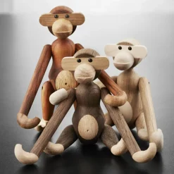 Children's Room Accessories|Children's Room Accessories^Kay Bojesen Denmark Kay Bojesen wooden monkey small, Untreated oak and maple BeigeBrown