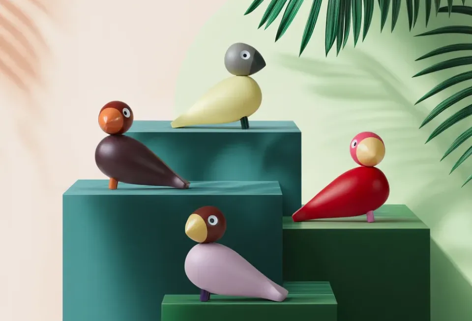 Wooden Figures^Kay Bojesen Denmark Kay Bojesen Year Bird 2025 Bella, Cream-grey Beige