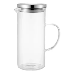 Water Jugs And Carafes^Dorre Kay jug 1.3 L, Glass-stainless steel Transparent