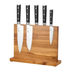Knife Storage & Holders|Knife Blocks^Dorre Kaya XL knife block, Acacia wood Brown