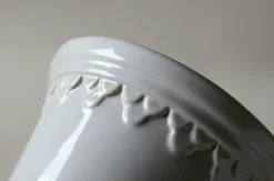 Flower Pots^Bergs Potter Københavner flower pot glazed Ø18 cm, Mineral White