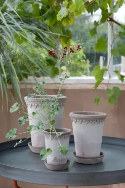 Flower Pots^Bergs Potter Københavner flower pot high Ø14 cm, Grey