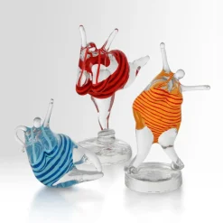 Outlet Kosta Boda KE 'Badlycka' glass sculpture, yellow-red YellowRed