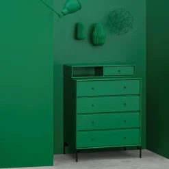 Dressers & Drawer Units|Dressers & Drawer Units^Montana Keep dresser, Fennel 144. chrome legs Green