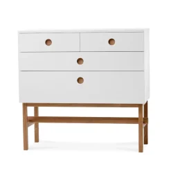 Hot A2 Keep dresser, , oiled oak legs White
