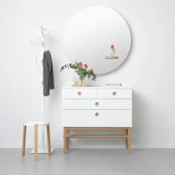 A2 Keep dresser, , oiled oak legs White