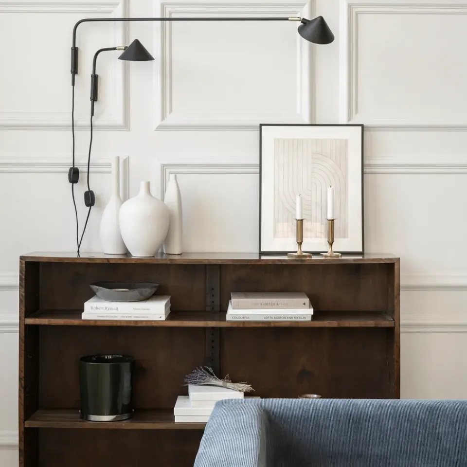 Sale Watt & Veke Kelly wall lamp long arm, -gold Black