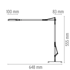 Desk Lamps^Flos Kelvin T LED table lamp, Glossy Black