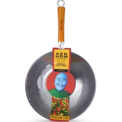 Woks^Ken Hom classic carbon wok pan Ø32 cm, Steel Silver-coloured