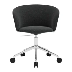 Office Chairs^Hem Kendo Swivel office chair with 5 wheels, Graphite-polished aluminium GreySilver-coloured