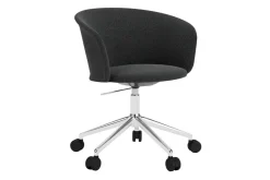 Office Chairs^Hem Kendo Swivel office chair with 5 wheels, Graphite-polished aluminium GreySilver-coloured