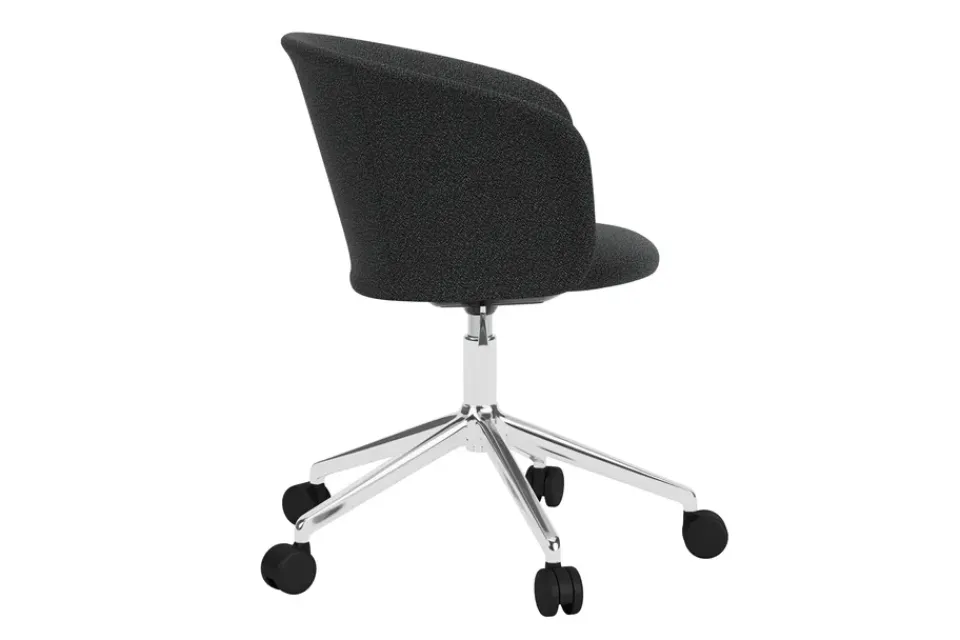 Office Chairs^Hem Kendo Swivel office chair with 5 wheels, Graphite-polished aluminium GreySilver-coloured
