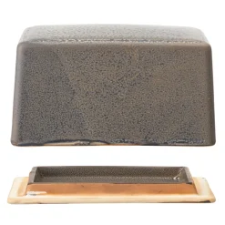 Butter Dishes^Bloomingville Kendra butter dish stone, Grey