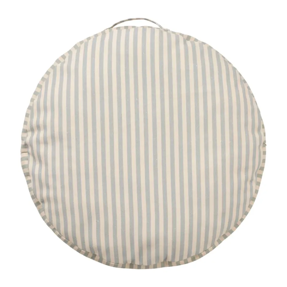 New Kid's Concept Kid's Base floor cushion Ø60 cm, Rand BlueWhite