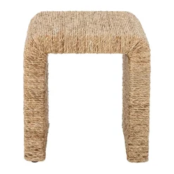 Stools^Bloomingville Kien stool 43x42x45 cm, Water hyacinth Brown